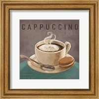 Coffee and Co I Teal and Gray Fine Art Print