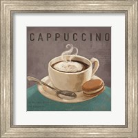 Coffee and Co I Teal and Gray Fine Art Print