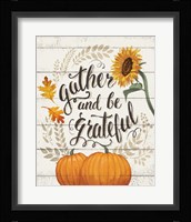 Harvest Delight I on White Framed Print