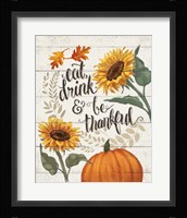 Harvest Delight II on White Framed Print