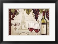 Wine in Paris I Framed Print