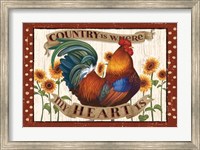 Country Heart I Dots Fine Art Print