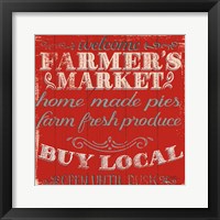 Farmers Market X Framed Print