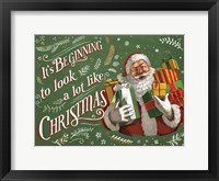 Santas List IV Framed Print