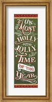 Santas List Holly Jolly Fine Art Print