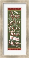 Santas List Holly Jolly Fine Art Print
