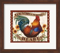 Country Heart I Dots v2 Fine Art Print