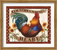 Country Heart I Dots v2 Fine Art Print