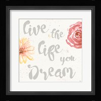 Paris Blooms VII Square Framed Print