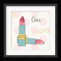 Fashion Blooms III Blue Framed Print