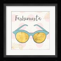 Fashion Blooms IV Blue Fine Art Print