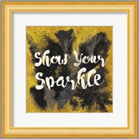 Glitter and Gold II on Gold Fine Art Print