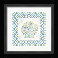 Seaside Blossoms I Border no Words Framed Print