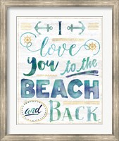 Coastal Words I on Wood Fine Art Print