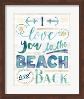 Coastal Words I on Wood Fine Art Print