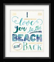 Coastal Words I v.2 Framed Print