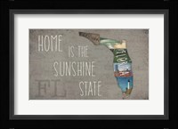 InstaStates VIII Dark Framed Print