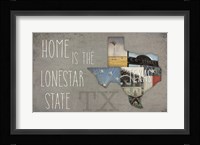 InstaStates VII Dark Framed Print