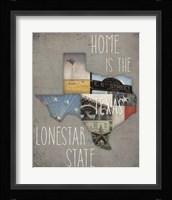 InstaStates III Dark Framed Print