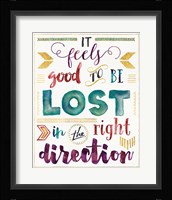 Lost in Words I Framed Print