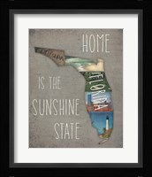 InstaStates IV Dark Framed Print