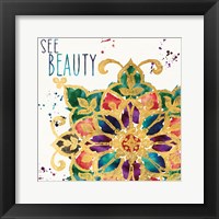 Little Jewels Words I Framed Print