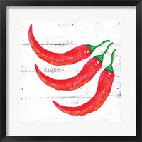 Farm Fresh Peppers Framed Print
