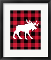 Moose Lumberjack Framed Print