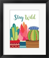 Stay Wild Framed Print