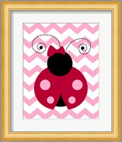 Ladybug Chevron Fine Art Print