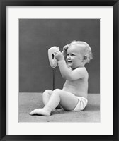 1940s Blond Baby Girl Fine Art Print