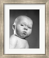 1950s Head Shot Of Baby Fine Art Print