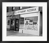 1960s Restaurant Pizzeria Storefront Fine Art Print