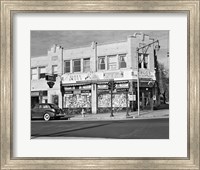 1940s Storefront Drugstore Windows Full Of Products Fine Art Print