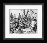 1970s April 22 1970 Crowd Attending The First Earth Day Fine Art Print