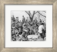 1970s April 22 1970 Crowd Attending The First Earth Day Fine Art Print