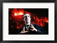 Man In Vampire Makeup And Costume Framed Print