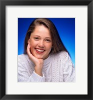 1980s Smiling Teenage Girl Looking At Camera Fine Art Print