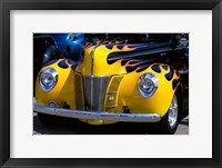 1939 1940 Ford Flame Job Painted Hot Rod Automobile Fine Art Print