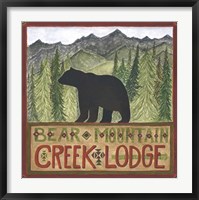 Bear Mountain Creek Lodge Fine Art Print