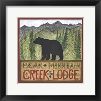 Bear Mountain Creek Lodge Framed Print