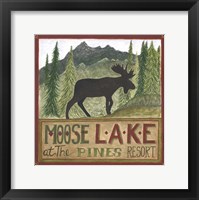 Moose Lake Framed Print