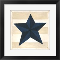 Blue Star, White Stripes Fine Art Print