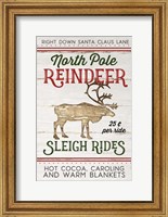 Vintage Reindeer Rides Fine Art Print