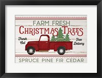 Vintage Truck Farm Christmas Trees Fine Art Print