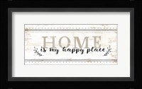 Home is My Happy Place Framed Print