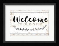 Welcome to Our Nest Framed Print