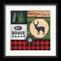 Be Brave Framed Print