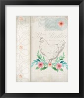 French Spring Chicken Framed Print