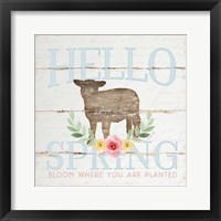 Hello Spring Framed Print